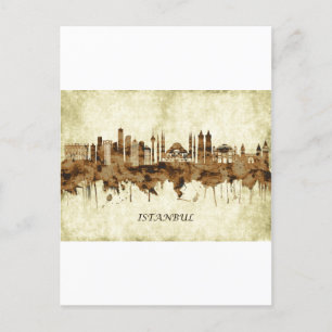 Cartes Pour Fêtes Annuelles Istanbul Turkey Cityscape
