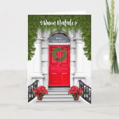 Cartes Pour Fêtes Annuelles Italien Langue Noël Wreath Buon Natal (Devant)
