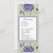 Cartes Pour Fêtes Annuelles Itinéraire de table Mariage (Dos)