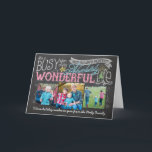Cartes Pour Fêtes Annuelles It's a Wonderful Life Chalkboard Holiday Card<br><div class="desc">Beautiful and trendy It's a Wonderful Life Chalkboard Holiday Card. Customize with your images and signature.</div>
