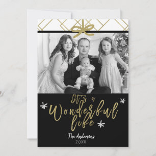 Cartes Pour Fêtes Annuelles It's A Wonderful Life Modern Holiday Photo