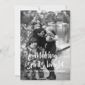 Cartes Pour Fêtes Annuelles Ivory Starry Making Spirits Bright Holiday (Devant)