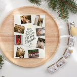 Cartes Pour Fêtes Annuelles Ivory Very Joyeux Christmas Tree Photo Collage<br><div class="desc">Cette Ivory Very Joyeux Christmas Tree Photo Collage Holiday Card design présente un cadre crème brillant sophistiqué avec un mélange de lettrage noir simple et de calligraphie classique jumelé à un style boho minimaliste qui établit un équilibre parfait entre une subtilité moderne propre et une élégance vintage. Embellister tout cela...</div>