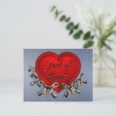 Cartes Pour Fêtes Annuelles Jack of Hearts Valentine (Debout devant)