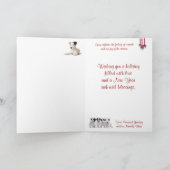 Cartes Pour Fêtes Annuelles Jack Russell l'a laissé neiger salutation - (Intérieur)