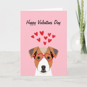 Cartes Pour Fêtes Annuelles Jack Russell Terrier Love Valentines Day Love card
