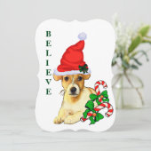 Cartes Pour Fêtes Annuelles Jack Russell Terrier Noël (Debout devant)