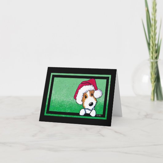 Cartes Pour Fêtes Annuelles Jack Russell Terrier Noël (Devant)