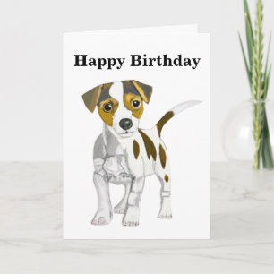 Cartes Pour Fêtes Annuelles Jack Russell Terrier Puppy