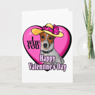 Cartes Pour Fêtes Annuelles Jack Russell Terrier Saint-Valentin
