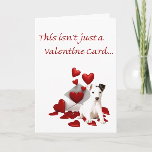 Cartes Pour Fêtes Annuelles Jack Russell Terrier Soyez Mon Valentin (Devant)