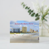 Cartes Pour Fêtes Annuelles Jacksonville Beach Floride (Debout devant)
