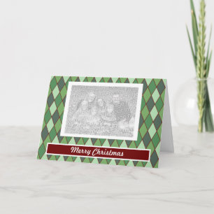 Cartes Pour Fêtes Annuelles Jacquard de Noël