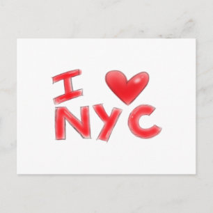 Cartes Pour Fêtes Annuelles J'adore NYC Classique
