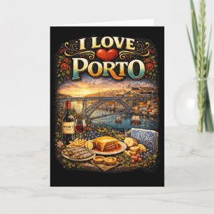 Cartes Pour Fêtes Annuelles J'adore Porto