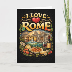 Cartes Pour Fêtes Annuelles J'adore Rome
