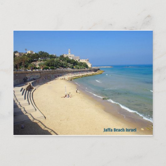 Cartes Pour Fêtes Annuelles Jaffa Beach Israël (Devant)