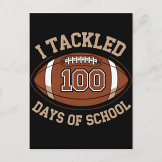 Cartes Pour Fêtes Annuelles J'ai abordé 100 jours de football scolaire