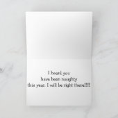 CARTES POUR FÊTES ANNUELLES J'AI ENTENDU QUE VOUS ÉTIEZ RIEN. (Intérieur)