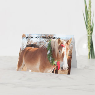 Cartes Pour Fêtes Annuelles J'ai un canapé pour Noël....