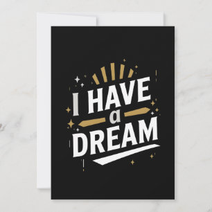 Cartes Pour Fêtes Annuelles J'ai une typographie d'art inspirante de rêve