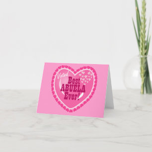 Cartes Pour Fêtes Annuelles J'ai voté MEILLEUR Abuela !