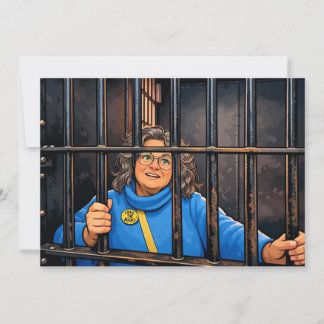 Cartes Pour Fêtes Annuelles Jailbird 5 x 7 Flat Card