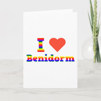 Cartes Pour Fêtes Annuelles J'aime Benidorm