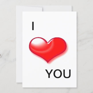 Cartes Pour Fêtes Annuelles J'aime cœur vous