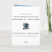 Cartes Pour Fêtes Annuelles J'Aime Hanoukka ! (Personnalisé) (Dos)