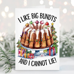 Cartes Pour Fêtes Annuelles J'aime les gros gâteaux Bundt, c'est impossible de