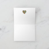 Cartes Pour Fêtes Annuelles J'aime les Légumes (Intérieur)