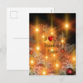 Cartes Pour Fêtes Annuelles J'Aime Ma Merveilleuse Soeur (Devant / Derrière)