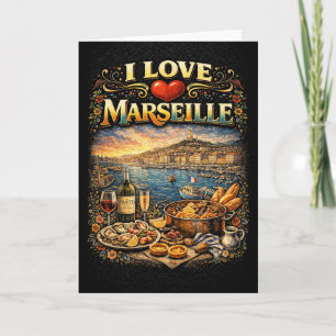 Cartes Pour Fêtes Annuelles J'aime Marseille