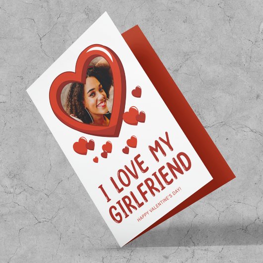 Cartes Pour Fêtes Annuelles J'aime My Girlfriend l Saint Valentin