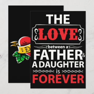 Cartes Pour Fêtes Annuelles J'aime Papa Tatouage Cadeau Parfait pour la Fête d