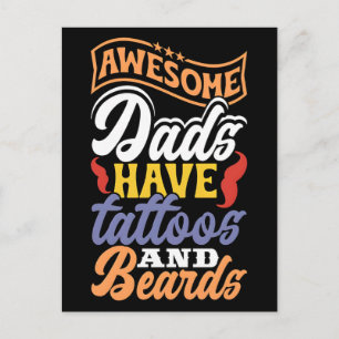 Cartes Pour Fêtes Annuelles J'aime Papa Tatouage Cadeau Parfait pour la Fête d