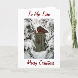 CARTES POUR FÊTES ANNUELLES J'AIME PARTAGER "NOËL" AVEC MON ***TWIN***