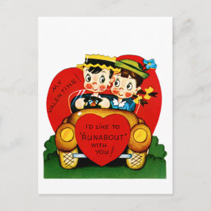 Cartes Pour Fêtes Annuelles J'aimerais "Runabout" avec toi Valentine
