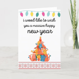 Cartes Pour Fêtes Annuelles j'aimerais vous souhaiter une bonne année.