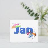 Cartes Pour Fêtes Annuelles Jan (Debout devant)
