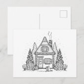 Cartes Pour Fêtes Annuelles Jan Cottage (Devant / Derrière)