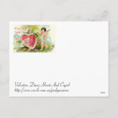 Cartes Pour Fêtes Annuelles Jardin Avec Cupide (Dos)