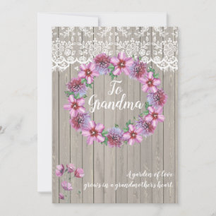 Cartes Pour Fêtes Annuelles Jardin d'amour personnalisé