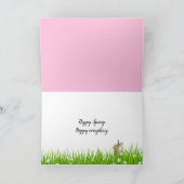 Cartes Pour Fêtes Annuelles Jardin de Bunny de Pâques (Intérieur)