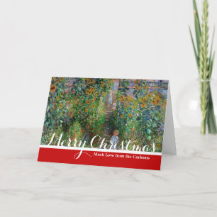 Cartes Pour Fêtes Annuelles Jardin de Monet Vetheuil Impressionnisme Peinture