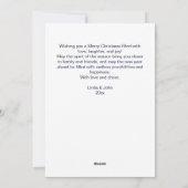 Cartes Pour Fêtes Annuelles Jardin de Noël (Dos)