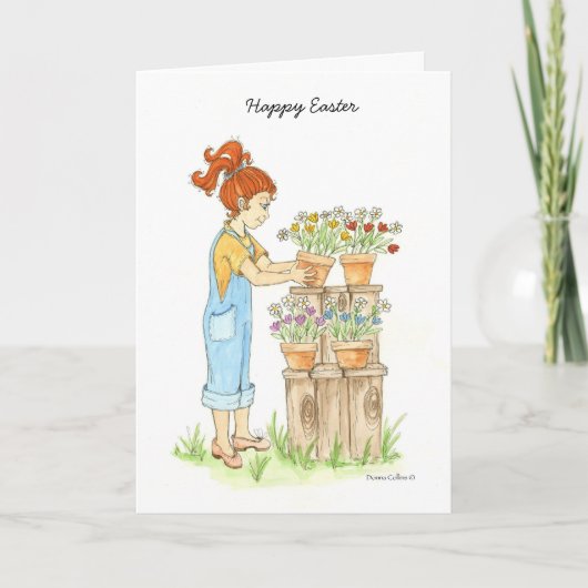 Cartes Pour Fêtes Annuelles Jardin de Pâques (Devant)