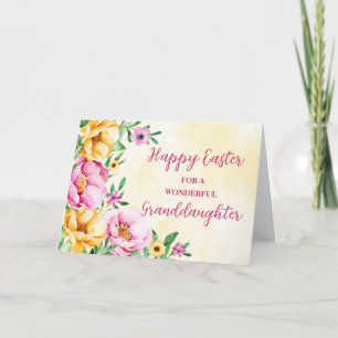Cartes Pour Fêtes Annuelles Jardin de printemps Petite-fille Joyeux Pâques
