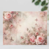 Cartes Pour Fêtes Annuelles Jardin de roses blanches, Découpage